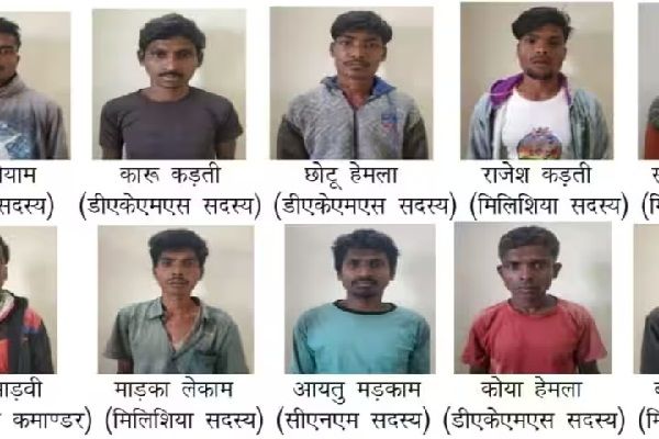 छत्तीसगढ़ में सुरक्षा बलों को बड़ी कामयाबी, दंतेवाड़ा-बीजापुर सीमा से 10 नक्सली गिरफ्तार