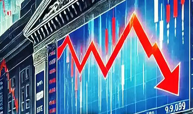  अमेरिका की वजह से शेयर मार्केट धड़ाम, सेंसेक्स 1000 अंक से ज्यादा गिरा, 1.50 लाख करोड़ रुपये डूबे