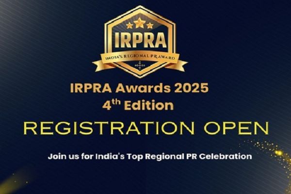  चौथे एडिशन के साथ वापस आया इंडियाज रीजनल पीआर अवार्ड्स (आईआरपीआरए); रजिस्ट्रेशन शुरू