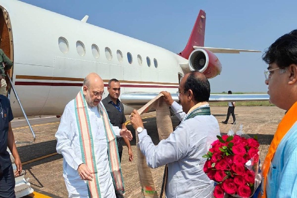  अमित शाह पहुंचे राजनांदगांव, कुछ ही देर में चुनावी सभा को करेंगे संबोधित,