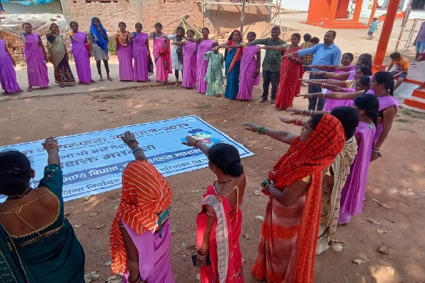  शत प्रतिशत मतदान के लिए संकल्पित होती बिहान की हज़ारों महिलाएं