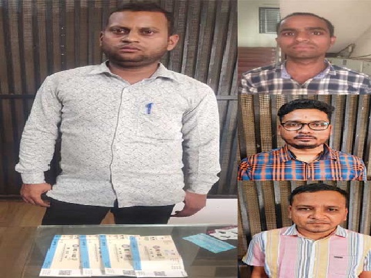 टी-20 मैच के टिकटों की कालाबाजारी : 17 टिकट के साथ 4 गिरफ्तार