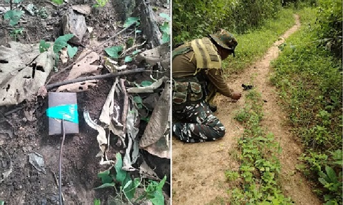 सुरक्षाबलों ने दो इलाकों से तीन विस्फोटक बरामद किए