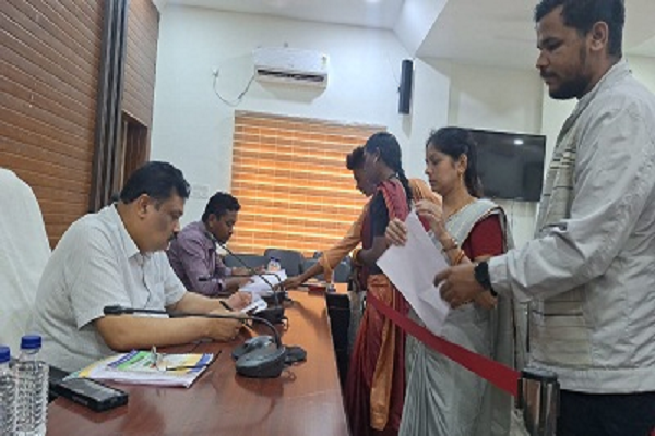 जल जीवन मिशन अंतर्गत नल कनेक्शन के लिए दिया आवेदन