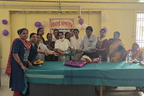 नवापारा सीएचसी मे पदस्थ स्वास्थ्य कर्मचारी यशवंत सिन्हा हुए सेवनिवृत 