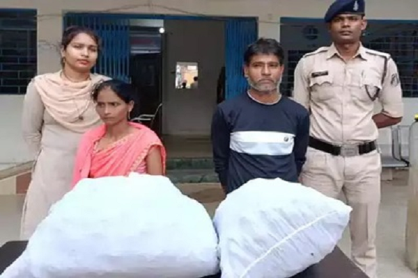 लाखो की गांजा तस्करी करते 2 आरोपी गिरफ्तार