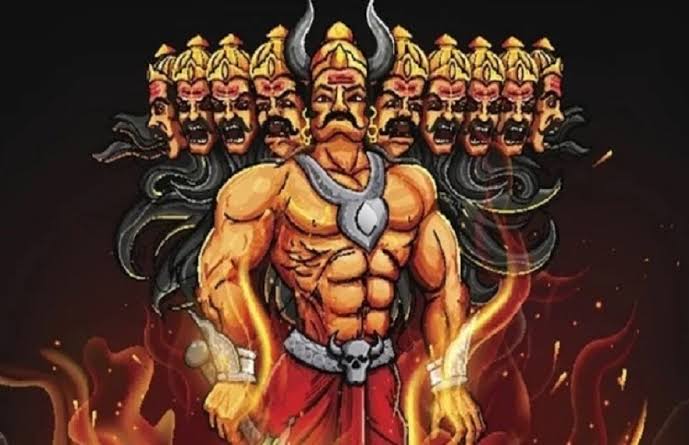 दशहरा मेले का आयोजन, विशाल रावण का दहन
