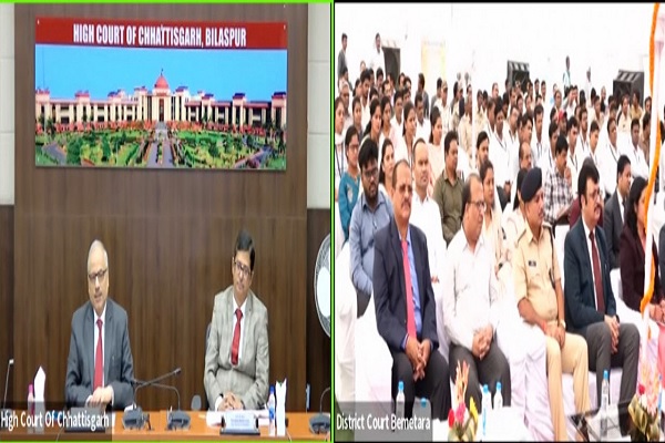  बेमेतरा कुटुम्ब न्यायालय भवन का हुआ भूमिपूजन व शिलान्यास