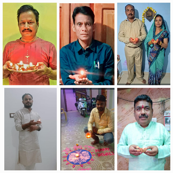 शिक्षकों ने चौक, मेंहन्दी, रंगोली बनाकर पूर्व सेवा गणना की मांग किया 
