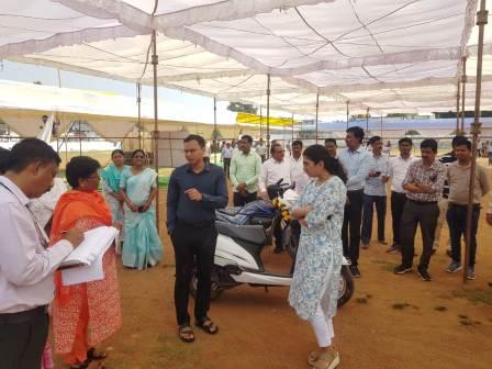 कलेक्टर ने लिया ज़िला स्तरीय राज्योत्सव की तैयारियो का जायजा