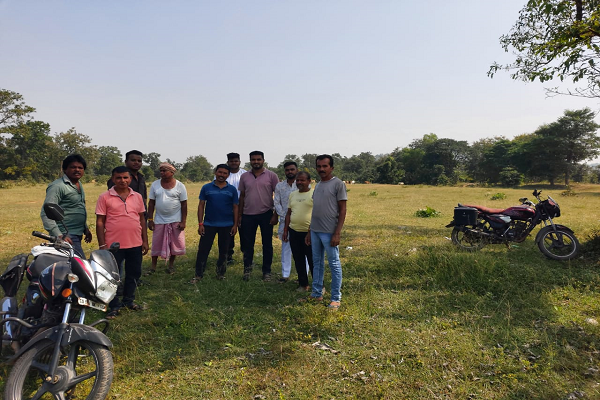  शिव महापुराण कथा स्थल पर एमपी से पंडाल वाले आए थे