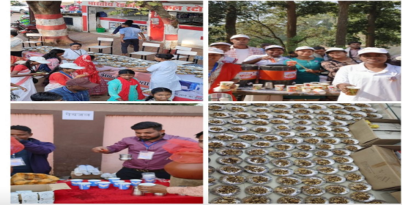 जशपुर के स्वयंसेवी संस्था और समाजसेवी लोगों ने बढ़-चढ़कर जनजातीय गौरव दिवस में आम नागरिकों के लिए फल फूल पेयजल और नाश्ते की उत्तम व्यवस्था की थी