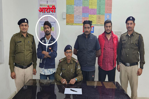  सार्वजनिक स्थान पर चाकू लहराने वाला आरोपी चढ़ा तारबाहर पुलिस के हत्थे 