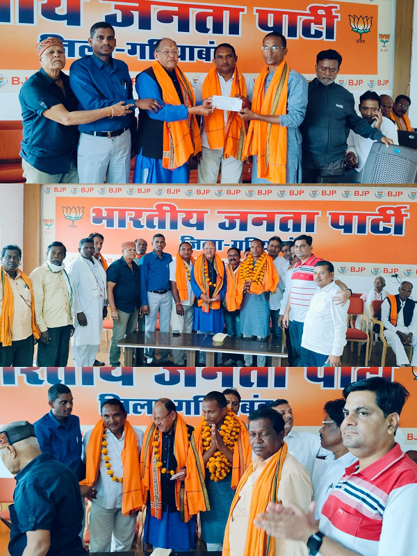 भाजपा के बिंद्रानवागढ़ विधानसभा मंडल अध्यक्ष  बने धनराज विश्वकर्मा