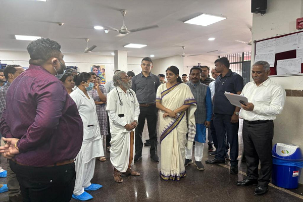 केन्द्रीय राज्य मंत्री ने आकांक्षी जिला के तहत चल रहे विकास कार्यों का अवलोकन किया