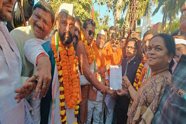 पीसीसी चीफ ने खूटपदर से निकाली 13 किमी की न्याय यात्रा