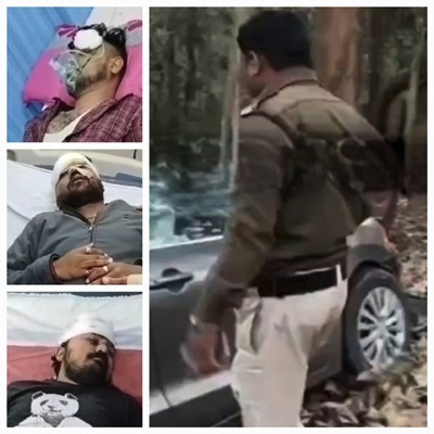 तेज रफ्तार अनियंत्रित कार पेड़ से टकराई, 3 घायल