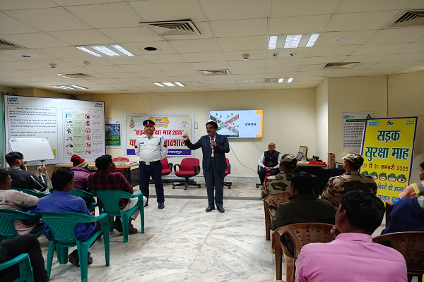 सड़क सुरक्षा माह अंतर्गत ऊर्जा नगरी  सीपत में आयोजित की गई यातायात की पाठशाला,,,,,,,,,,,,,,,