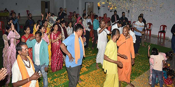 वृंदावन की तर्ज पर बीजापुर में मनाया गया संक्रांति संकीर्तन मेला