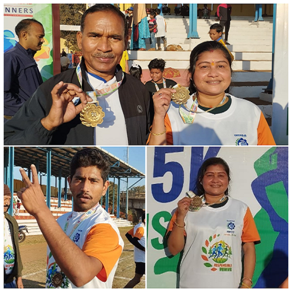 मुख्य महाप्रबंधक संजीव शाही ने हरी झंडी दिखाकर किया दौड़ का शुभारंभ 