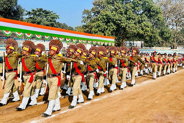 गणतंत्र दिवस के लिए परेड की अंतिम रिहर्सल सम्पन्न