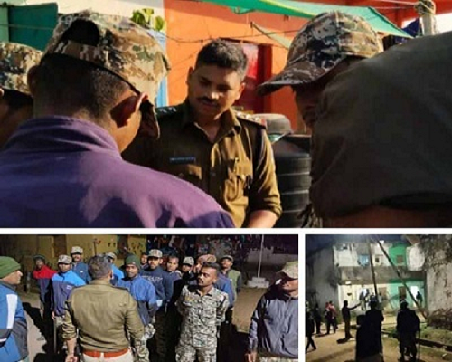 नगरीय निकाय-पंचायती चुनाव के मद्देनजर बस्तर जिले की पुलिस अलर्ट मोड में