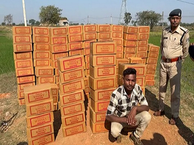 पुलिस ने जब्त किया 26 लाख का अंग्रेजी शराब