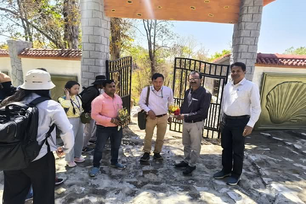 मणिपुर केंद्रीय विश्वविद्यालय का 18 सदस्यीय दल पहुंचा शैक्षणिक भ्रमण पर