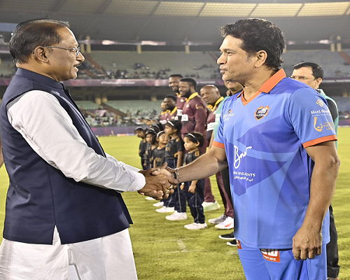  इंटरनेशनल मास्टर्स लीग टी-20 चैंपियनशिप के अंतिम चरण का आगाज: मुख्यमंत्री श्री विष्णु देव साय ने किया शुभारंभ