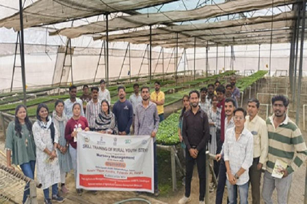 नर्सरी प्रबंधन पर कौशल विकास प्रशिक्षण संपन्न