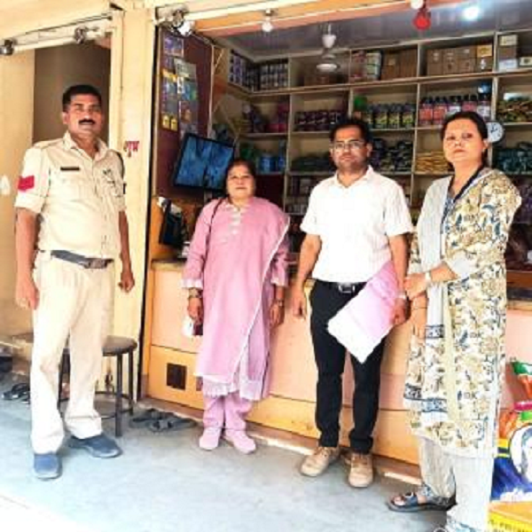 राष्ट्रीय तम्बाकू नियंत्रण कार्यक्रम के तहत चालानी कार्रवाई, 18 चालान काटे