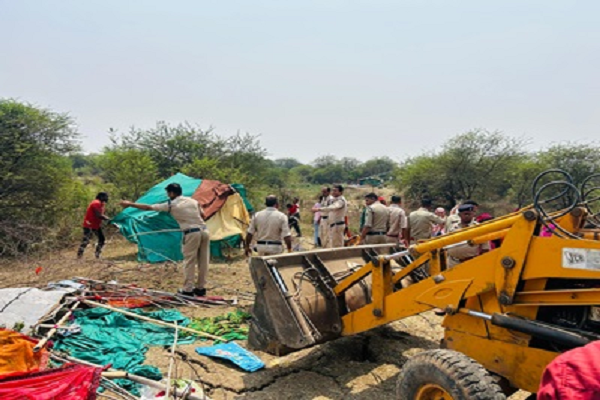 आरडीए ने कौशल्या माता विहार में हो रहे 500 कब्जे हटाए