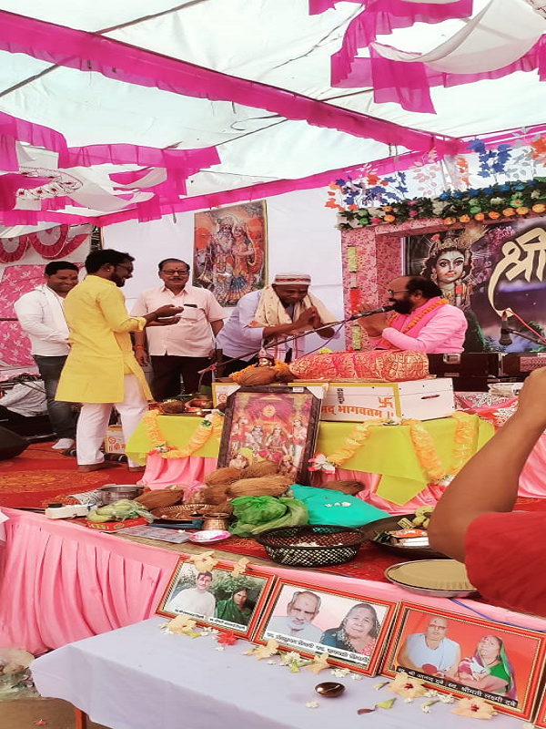 तुलसी नगर मजरकट्टा, गरियाबंद में श्रीमद्भागवत कथा का शुभारंभ &ndash; प्रथम दिवस पर पं. रामकुमार शर्मा ने शुकदेव कथा व हिरण्याक्ष वध प्रसंग सुनाया