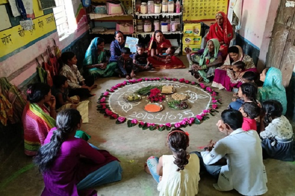 पोषण पखवाड़े के तहत आंगनबाड़ी केंद्रों में विभिन्न गतिविधियां आयोजित