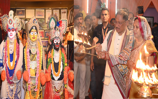  मुख्यमंत्री ग्राम दोकड़ा में भगवान जगन्नाथ मंदिर के प्राण प्रतिष्ठा कार्यक्रम में शामिल हुए