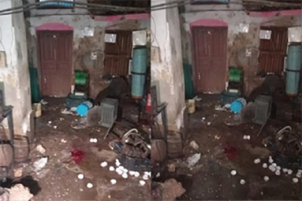 सुभाष बर्फ फैक्ट्री में ऑक्सीजन सिलेंडर हुआ ब्लास्ट, संचालक की मौत, चार गंभीर