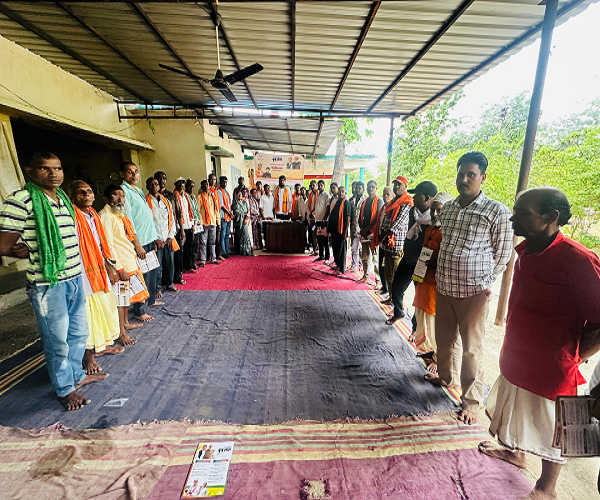  भारतीय जनता पार्टी द्वारा खड़मा मंडल द्वारा ग्राम मुड़ागाव के पावन खोपलीपाठ में मण्डल संकल्प सभा का आयोजन किया गया