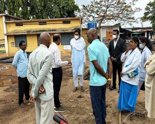 डायरिया की जानकारी पर तरौद में किया गया मुआयना