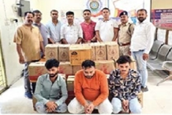 शराब तस्करी करने वाले गिरफ्तार
