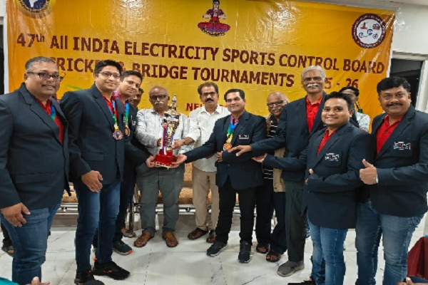 छत्तीसगढ़ की टीम ने अखिल भारतीय विद्युत ब्रिज प्रतियोगिता में जीते 3 पदक