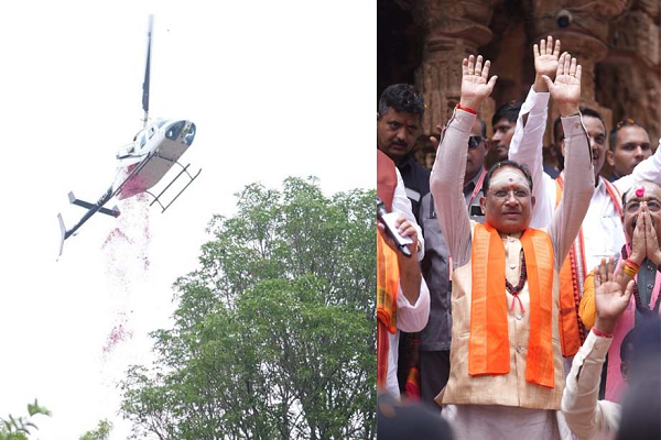 भोरमदेव में कांवड़ियों का भव्य स्वागत, सीएम साय ने हेलीकॉप्टर से बरसाए फूल