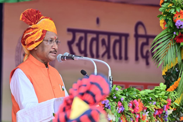  माननीय मुख्यमंत्री श्री विष्णु देव साय का स्वतंत्रता दिवस संदेश- पुलिस परेड ग्राउण्ड ,रायपुर