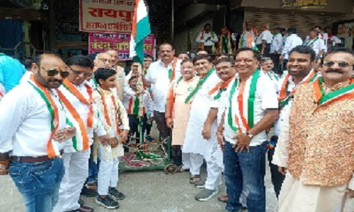 रायपुर सराफा एसोसिएशन ने किया ध्वजारोहण