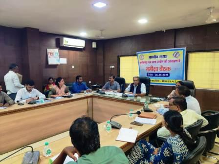 संदीप शर्मा का बेमेतरा प्रवास, निरीक्षण व समीक्षा बैठक में दी सख्त हिदायतें