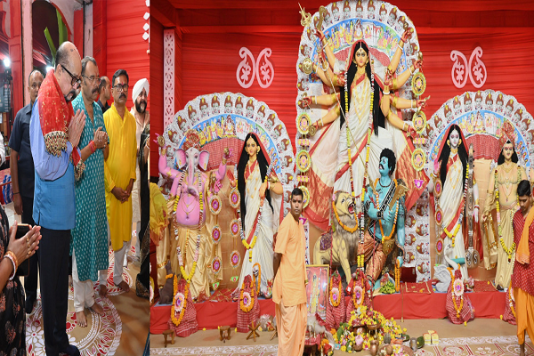  राज्यपाल श्री डेका बंगाली समाज के दुर्गा पूजा उत्सव में शामिल हुए
