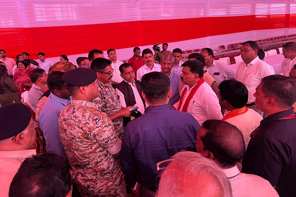 केंद्रीय गृह मंत्री अमित शाह के बस्तर प्रवास की तैयारियों का उप मुख्यमंत्री श्री विजय शर्मा ने किया निरीक्षण