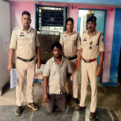 फरार गांजा तस्कर सुलेमान लकड़ा गिरफ्तार