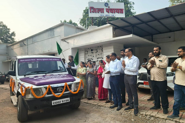 आदि आरोग्य रथ' - जिला खैरागढ़-छुईखदान-गंडई की अभिनव स्वास्थ्य पहल