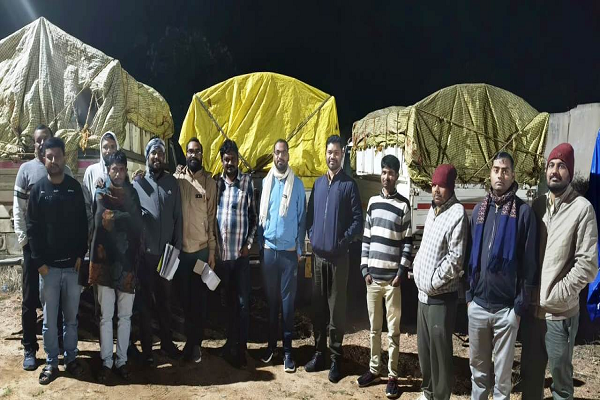 बलरामपुर जिले में 10,320 बोरी धान व 16 वाहन जब्त