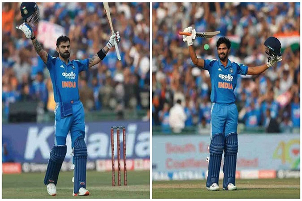 रायपुर के मैदान में कोहली-गायकवाड़ ने जड़ा शतक, द. अफ्रीका के सामने 359 रन का लक्ष्य